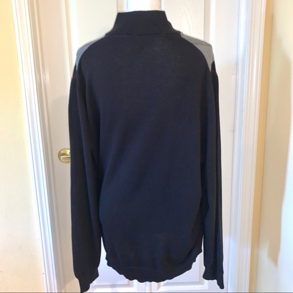 TASSO ELBA ARGYLE SWEATER W/ ZIPPER- SIZE XL NWT - Picture 3 of 6